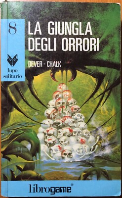 Der Dschungel des Schreckens Serie Wolf Solitaire Buch Game Dever Chalk 1990
