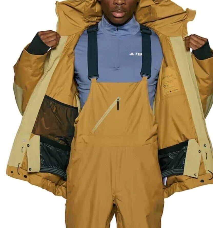 Adidas Terrex Myshelter In Jack2l M Snow Jacket in Beigetone Size: M & L NWT$350 image 8
