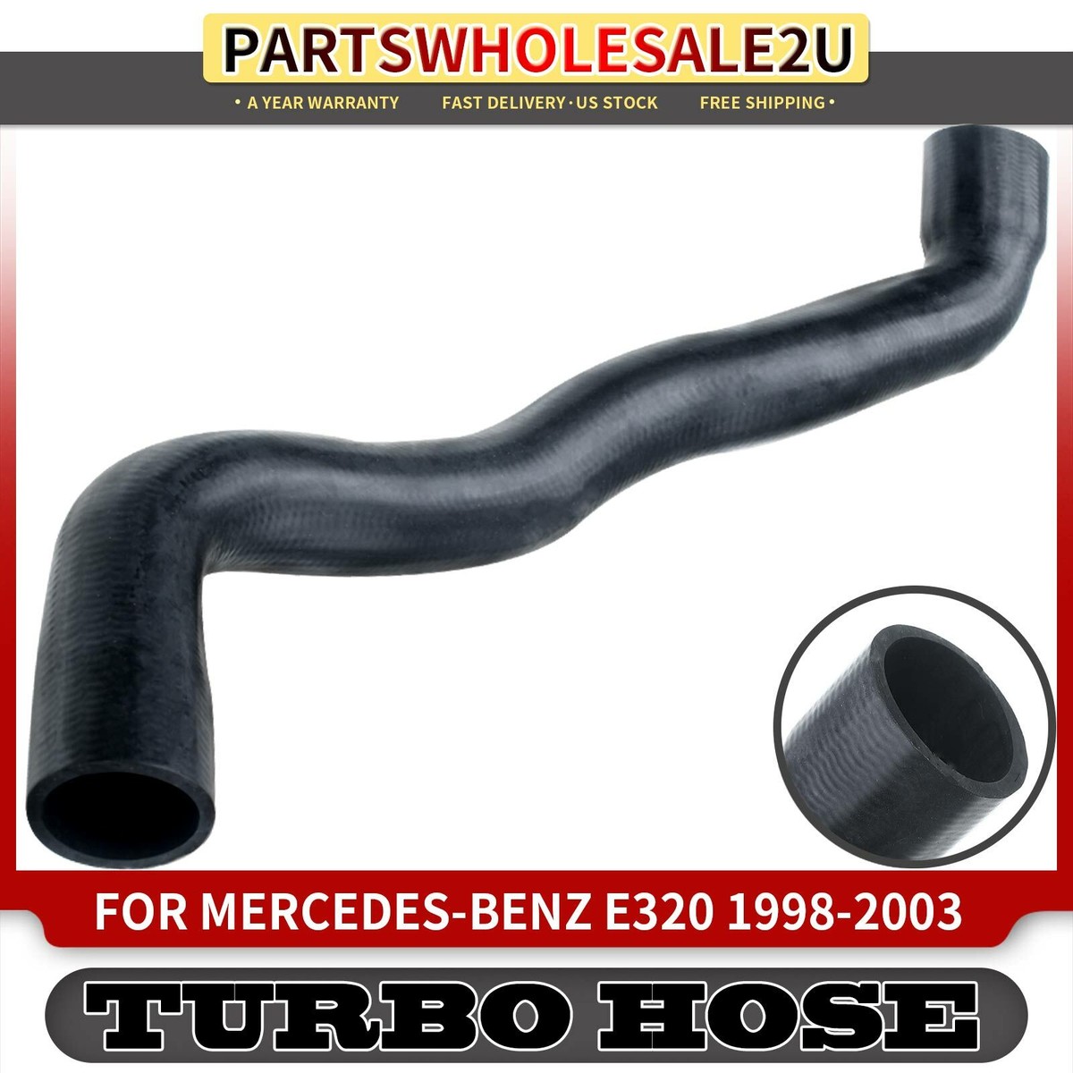 Upper Radiator Coolant Hose for Mercedes-Benz W210 E320 2000-03