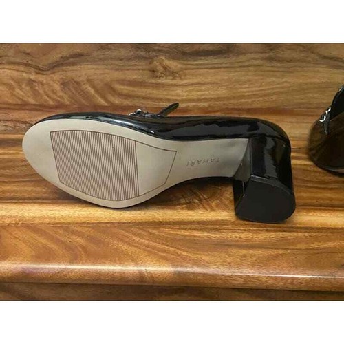 Tahari Größe 8 Loren schwarze Lacklederschuhe neu ohne Etikett - Bild 6 von 9