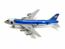  New 8" Diecast Toy passenger airplane jet 747 look alike plane Pull Back action