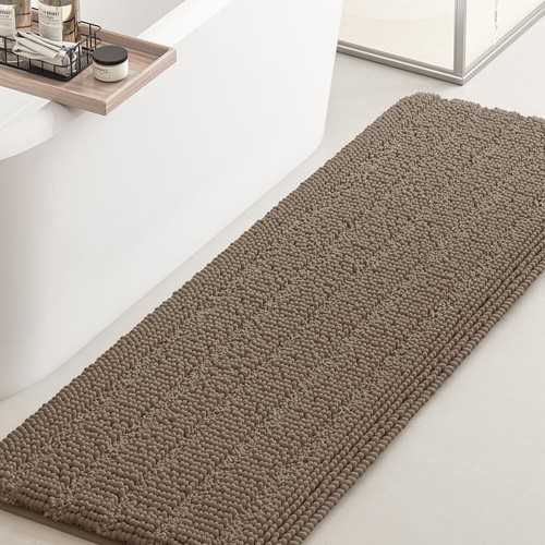 Ultra Soft Non Slip Bathroom Rug Set 3 Piece Chenille Absorbent Plush Mats - Picture 29 of 62