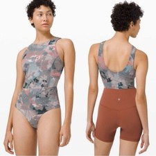 NWT Lululemon Align Sleeveless Bodysuit Untamed Nature Multi Size 2