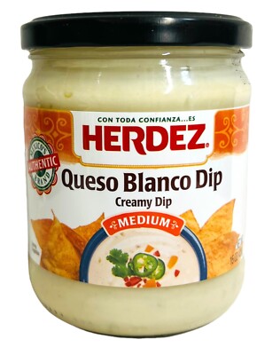 Herdez Queso Blanco Medium Dip 15 oz