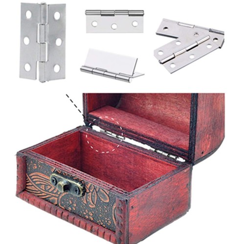 10Pcs 2 inch Stainless Steel Folding Hinges for Cabinet Gate, Closet Door Foldin - Picture 7 of 7