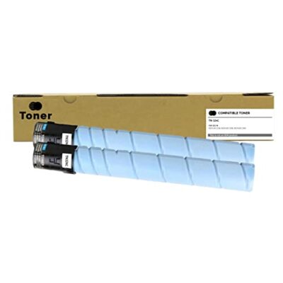2pk, Compatible Konica Minolta TN328C, AAV8430, Cyan Toner, 28,000 Pages,