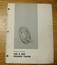 VINTAGE 1973 CATERPILLAR 14G & 16G POWER TRAIN SERVICE MANUAL