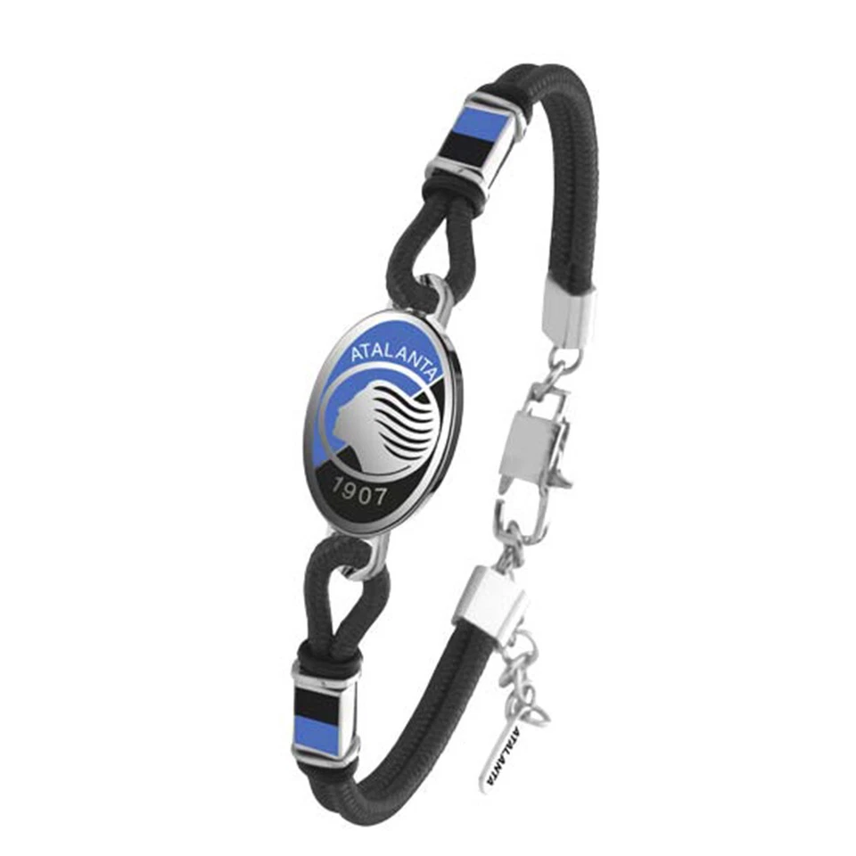 LOWELL Bracciale Uomo ATALANTA BC B-AB003UCB Tessuto Nero OFFICIAL