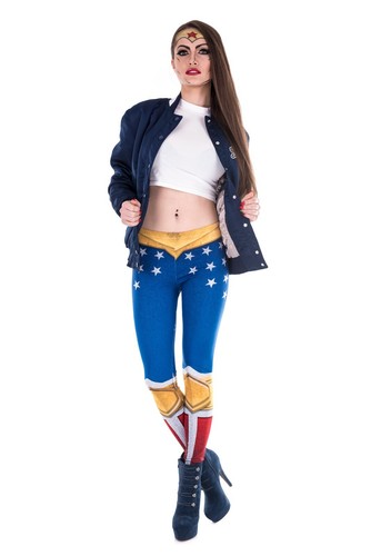 Get Festival Ready - BNWT Ladies/Teen Colourful Stretchy Gym Leggings/Base Layer - Picture 215 of 310