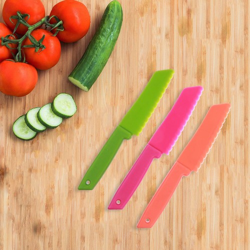 6 Pcs Kinderkuchenmesser Nützliche Kinderschneider Brotschneider Aus Kunststoff - Bild 4 von 12