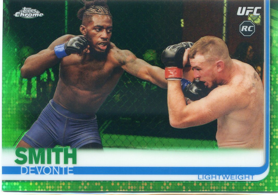 2019 Topps UFC Chrome DEVONTE SMITH RC Rookie Green Refractor #68 #14/99