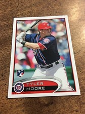 2012 Topps Update #US208 Tyler Moore,  Nationals rookie card  nm  ib