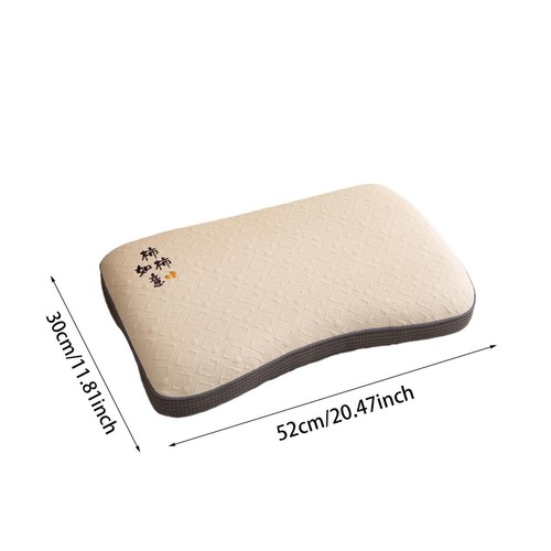 Buckwheat Hull Pillow Sleep Pillow Lightweight Cotton Breathable for All - Picture 3 of 6
