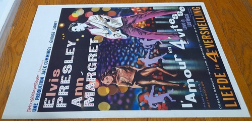 Belgian movie poster: Viva Las Vegas (1964) Elvis Presley - Photo 2/4