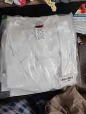 Dickies 40" Unisex Lab Coat 83403 DWHZ White Free Shipping SIZE XL NEW SHIPSFREE