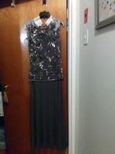 pisarro nights beaded gown