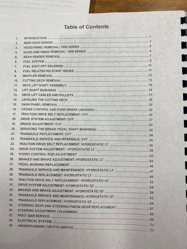 LT GARDEN Tractor Workshop Manual Fits CUB CADET LT 1042 1045 1046 1050 GT 1222 - Picture 5 of 8