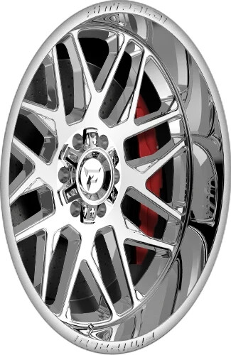 Fittipaldi Offroad FA19MC 20x12 8x180 -44mm Mirror Coat Wheel Rim 20" Inch - Picture 4 of 6