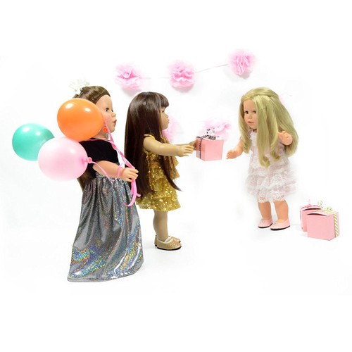 Geburtstagskleid aus Spitze für American Girl Puppen - Kleid für besondere Anlässe - Bild 4 von 5