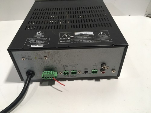 TOA Corporation Model BA-260 CU Power Amplifier 60W - Tested for Power Only - Picture 7 of 7