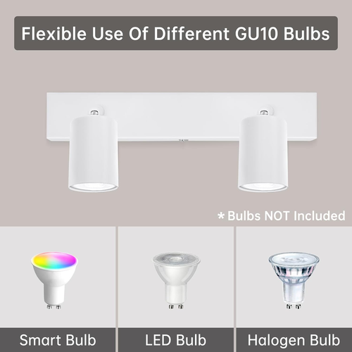 Lampada Faretti Da Soffitto Orientabili, GU10 Faretti LED Da Soffitto Bianco, Mo - Foto 3 di 12