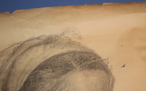 Girl portrait Antique pencil drawing signed - Photo 7 sur 12