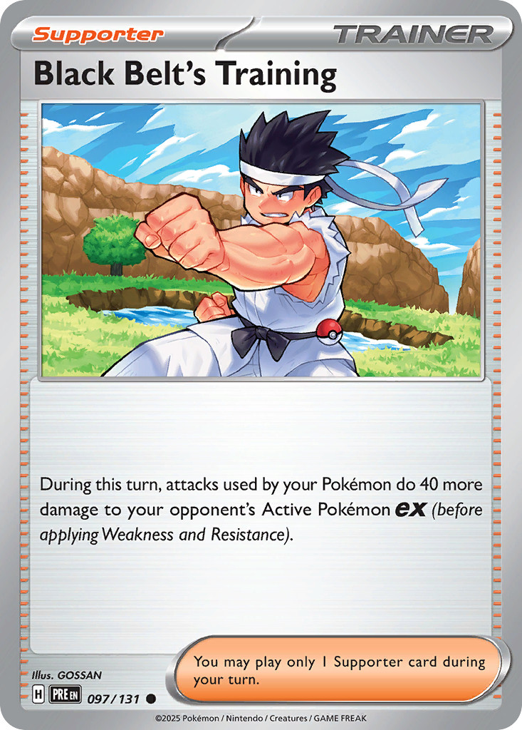 Black Belt's Training 97/131 Common | Prismatic Evolutions | Pokemon Card