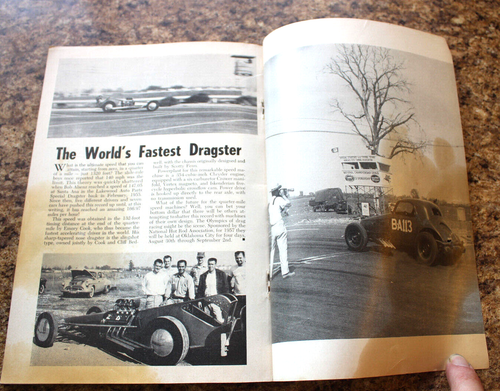 VintAge DRAG RACING magazine Pictorial 1957 Hot Rod NHRA DragStrips PhOtOs old - Imagen 12 de 12