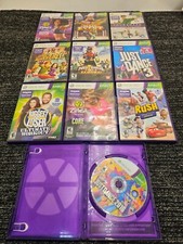 XBOX 360 Games Zumba Fitness Main Event Kinect Adventures Just Dance Rush *USED