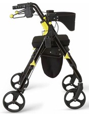 Medline Empower Rollator Walker Large Seat, Basket,  Folding capability 