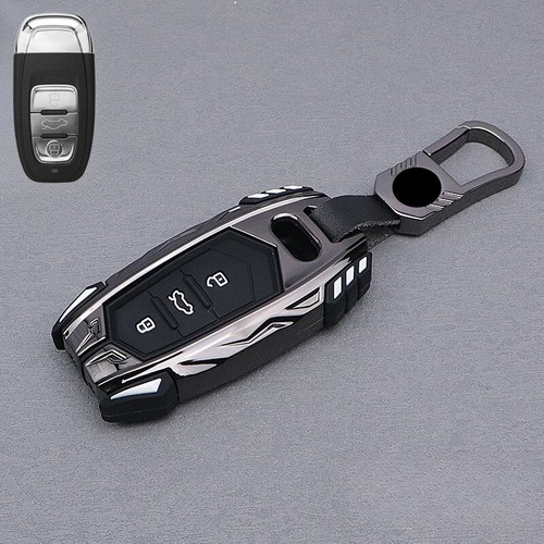 Zinc Alloy Silicone Car Key Case Cover For Audi Q2 Q5 A3 A4 A5 A6 A7 A8 S6 RS S4 - Picture 3 of 9