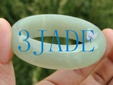 60 mm natürlicher Hetian Nephrit Jade Armreif Armband mit Zertifikat