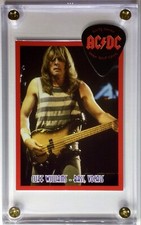 Rarer AC/DC Cliff Williams trading card / official Dirty Deeds pick display!!!
