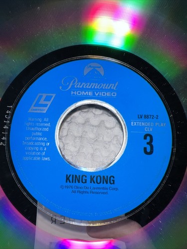 King Kong Laser Video Disc, Paramount, 1976 Science Fiction - Foto 12 di 13