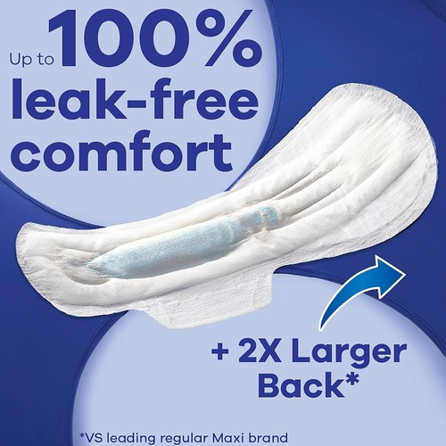 Always Maxi Overnight Pads with Wings Size 5 Extra Heavy Overnight 36 Count - Picture 4 of 8
