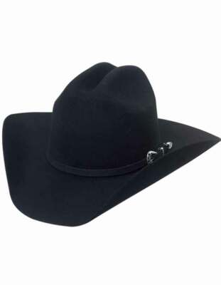 Sombrero De Vaquero El General 50X - Lana Negra, Horma Julion, Hecho A Mano En México Sombrero De Vaquero El General 50X - Lana Negra, Horma Julion, Hecho A Mano En México
