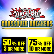 YUGIOH! CROSSOVER BREAKERS - RARE / SUPER RARE SINGLE CARDS - CRBR - BRAND NEW