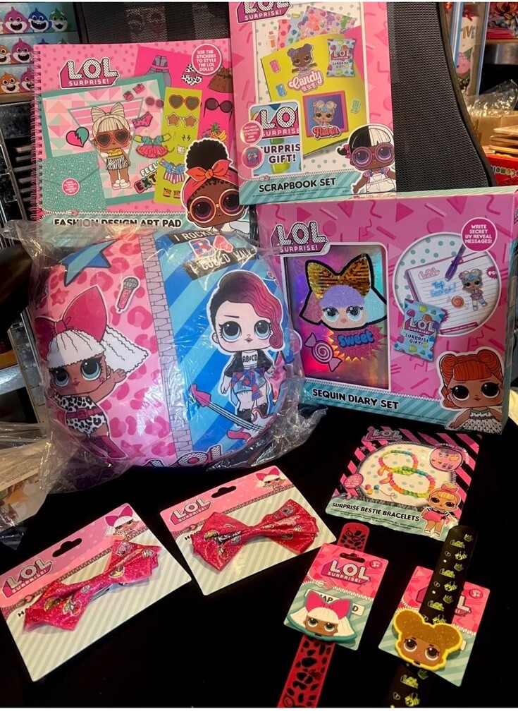 NEW LOL THEMED TOYS ARTS CRAFTS (9 ITEMS) LOL SURPRISE CHRISTMAS