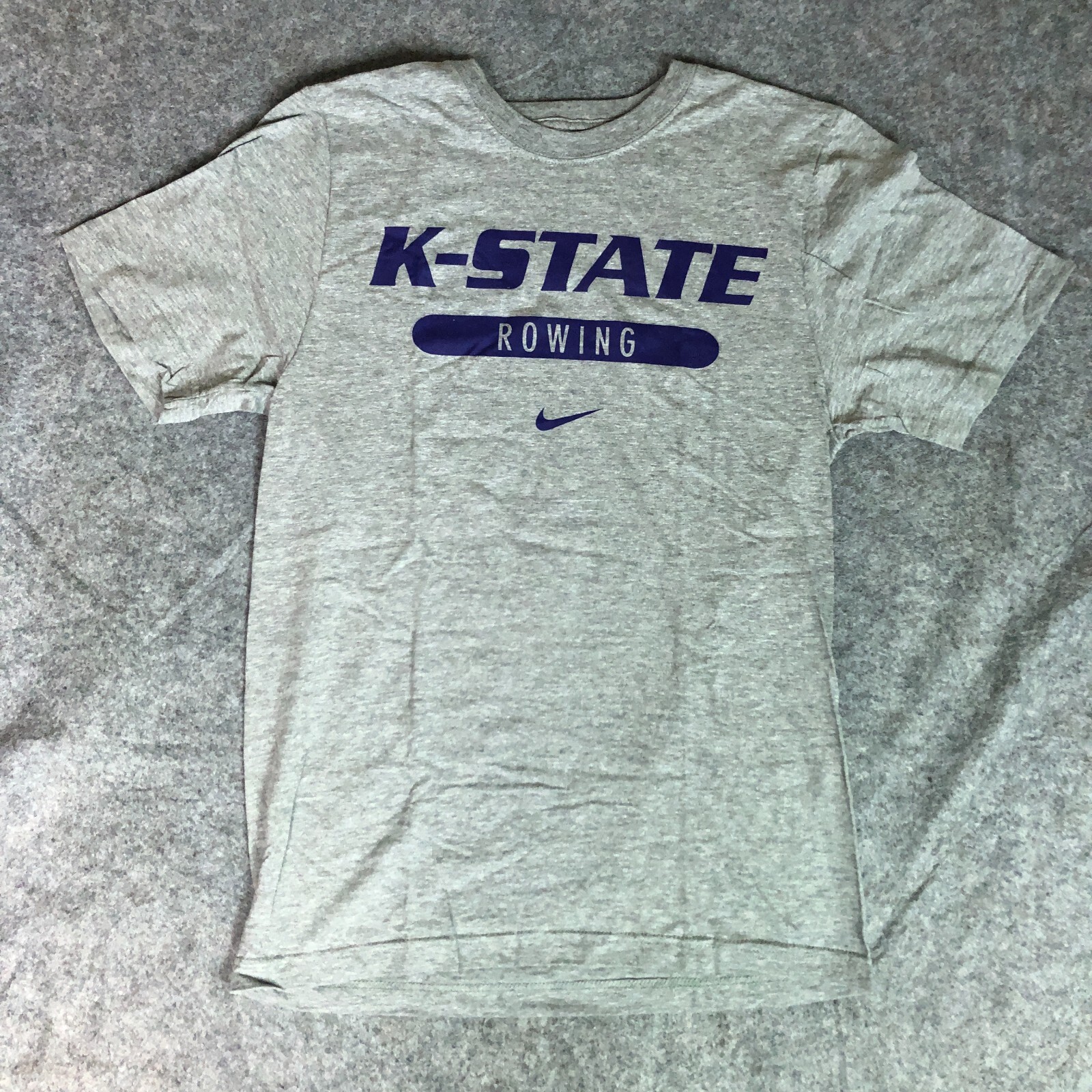 FILA Camicia da uomo Kansas State Wildcats extra small Nike grigia manica corta canottaggio