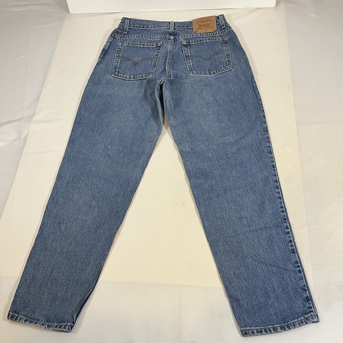 VINTAGE LEVIS 550 MOM JEANS W30 L29 size 12 high rise waist Taper womens denim - Picture 2 of 16