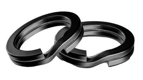 Black Ultra Strong Stainless Steel Split Ring loop Link Jump Hoop Finding Craft - Picture 3 of 6
