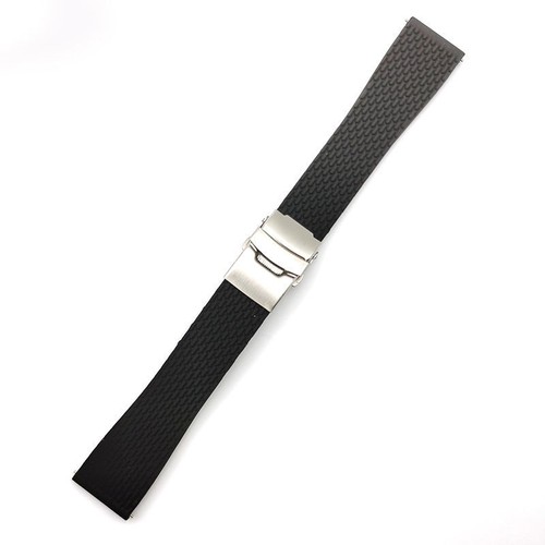 Wrist Strap Quick Release Switch Silicone Strap Ear Mesh Tire 18 20 22 24mm - Picture 14 of 19