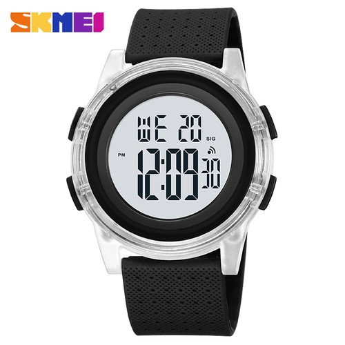 SKMEI Herren LED Uhr Transparent Elektronische Armbanduhr Digital Sportuhren Jungen - Bild 26 von 31