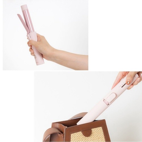 VODANA Lovely Wave Cordless Mini Hair Curling Iron USB Charging Romantic Pink - Picture 4 of 9