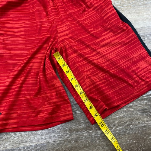 UNDER ARMOUR Heat Gear Stretch Waist Red Activewear Shorts Boy's Size Large - Picture 8 of 8