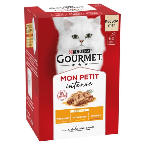 48 x 50g Gourmet Mokra karma dla kotów Mon Petit Fish lub mięsista odmiana - Zdjęcie 4 z 21