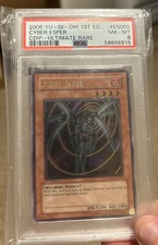 2006 Yu-Gi-Oh! 1st Edition Ultimate Rare CDIP-EN005 Cyber Esper PSA 8 MT