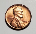 1957 P LINCOLN WHEAT PENNY UNC #C8399