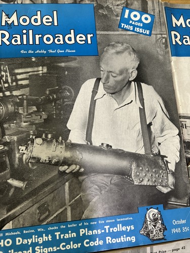 Vtg Model Railroader Train Magazine Lots of 7 1940’s-1950’s - Picture 3 of 10