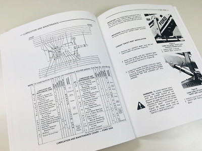 Ford 555A Tractor Loader Backhoe Operators Owners Manual